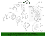Genuine Porsche parts diagram