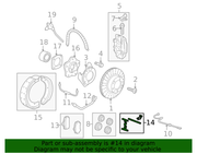 Genuine Porsche parts diagram