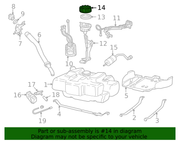 Genuine Porsche parts diagram
