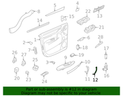 Genuine Porsche parts diagram