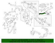 Genuine Porsche parts diagram