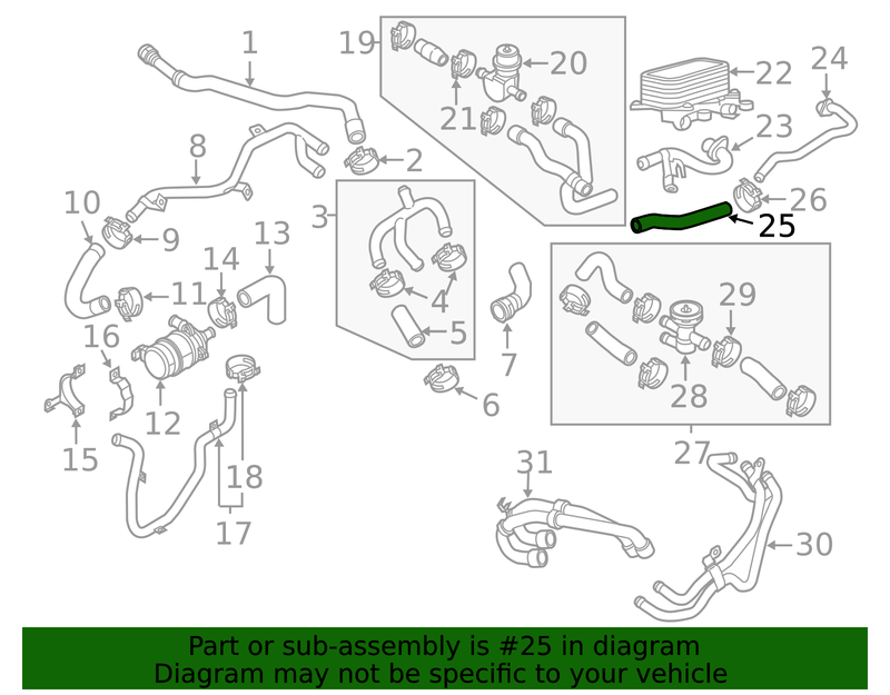 Genuine Porsche parts diagram