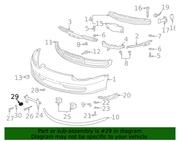 Genuine Porsche parts diagram