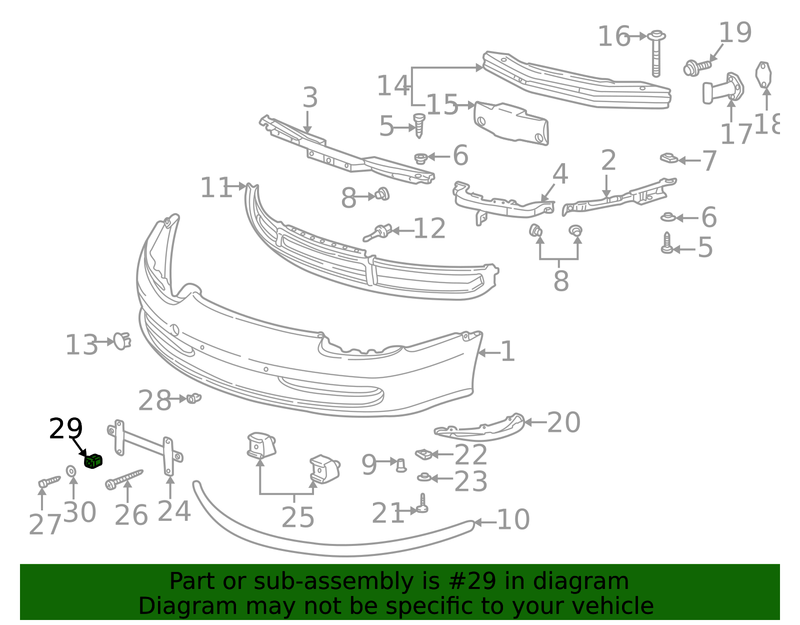 Genuine Porsche parts diagram