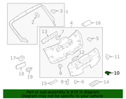 Part can be found as reference #10 in illustration