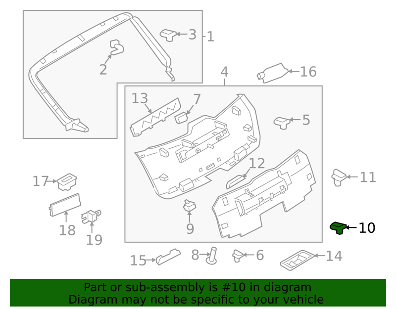 Part can be found as reference #10 in illustration