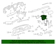 Genuine Porsche parts diagram