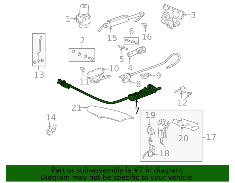 Genuine Porsche parts diagram