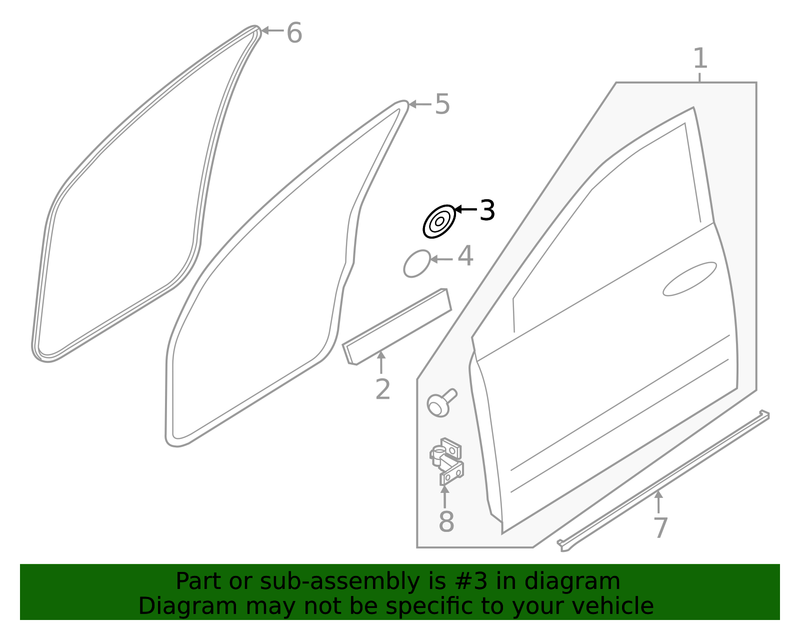 Part can be found as reference #3 in illustration