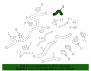 Genuine Porsche parts diagram
