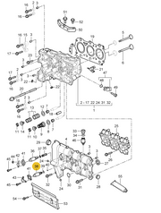 Genuine Porsche parts diagram