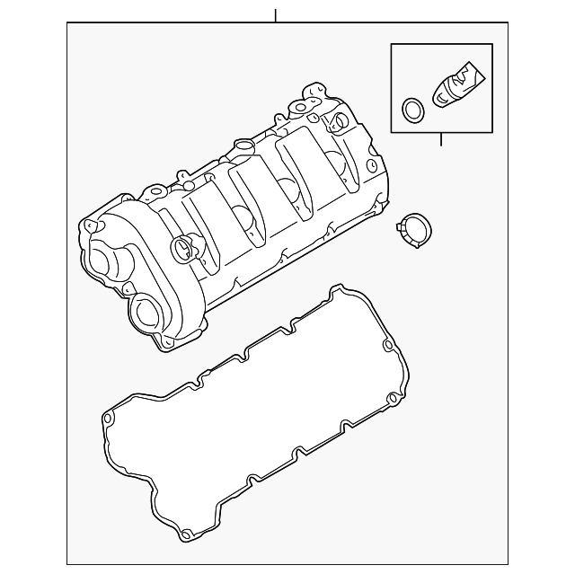Genuine Porsche parts diagram