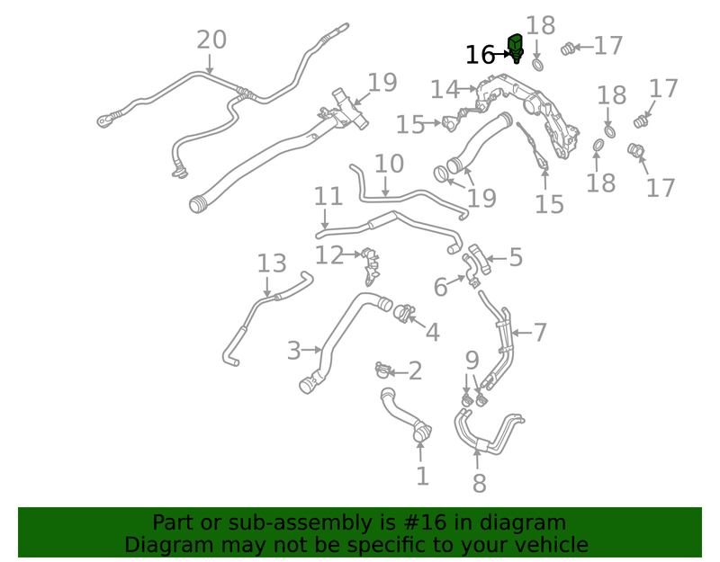 Genuine Porsche parts diagram