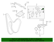 Genuine Porsche parts diagram