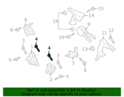 Genuine Porsche parts diagram