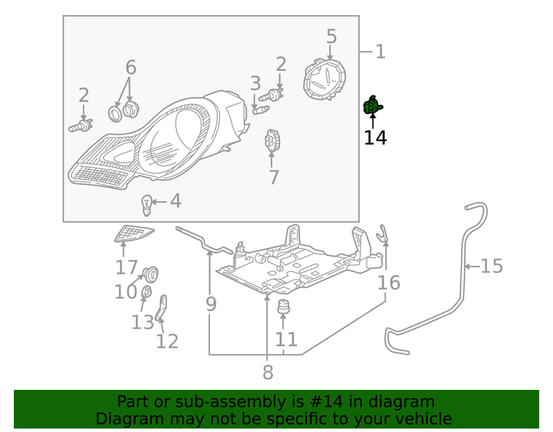 Genuine Porsche parts diagram