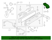 Genuine Porsche parts diagram