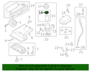 Genuine Porsche parts diagram