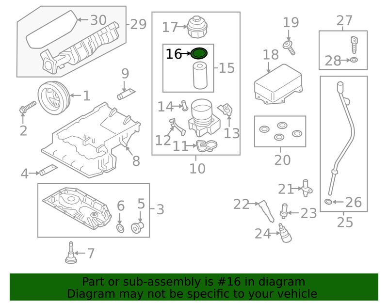 Genuine Porsche parts diagram