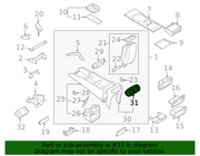 Genuine Porsche parts diagram