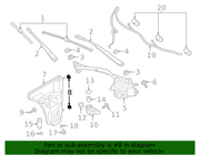 Genuine Porsche parts diagram