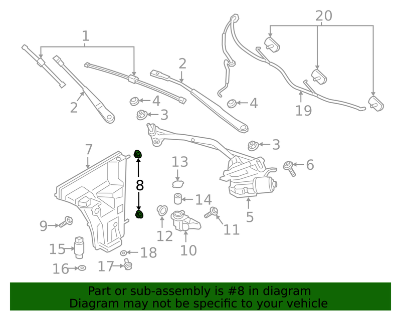 Genuine Porsche parts diagram