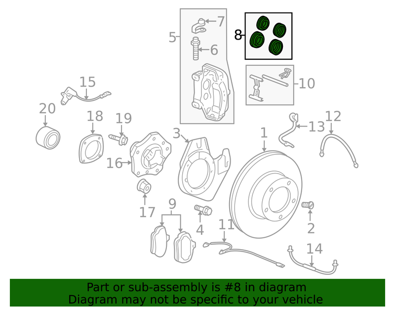 Genuine Porsche parts diagram