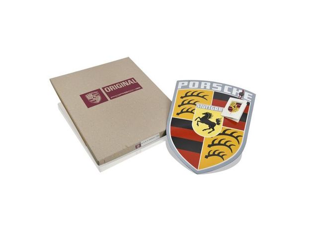 Genuine Porsche Porsche Classic Enamel Crest Sign from 1960s - 644-701-007-10