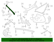 Genuine Porsche parts diagram