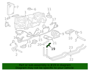 Genuine Porsche parts diagram