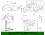 Genuine Porsche parts diagram