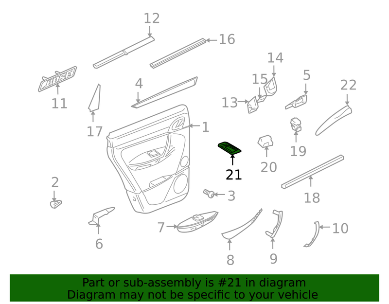 Genuine Porsche parts diagram