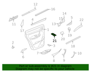Genuine Porsche parts diagram