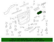 Genuine Porsche parts diagram