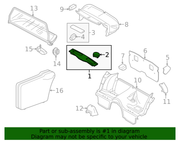 Genuine Porsche parts diagram