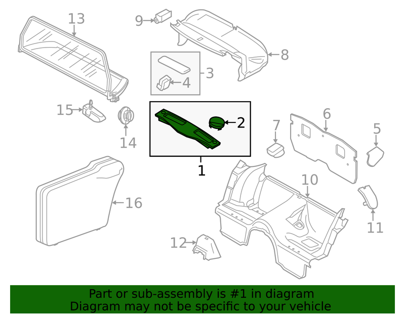 Genuine Porsche parts diagram