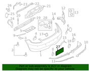 Genuine Porsche parts diagram