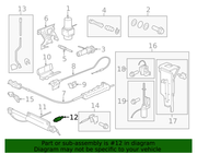Genuine Porsche parts diagram