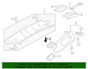Genuine Porsche parts diagram