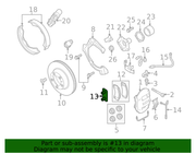 Genuine Porsche parts diagram