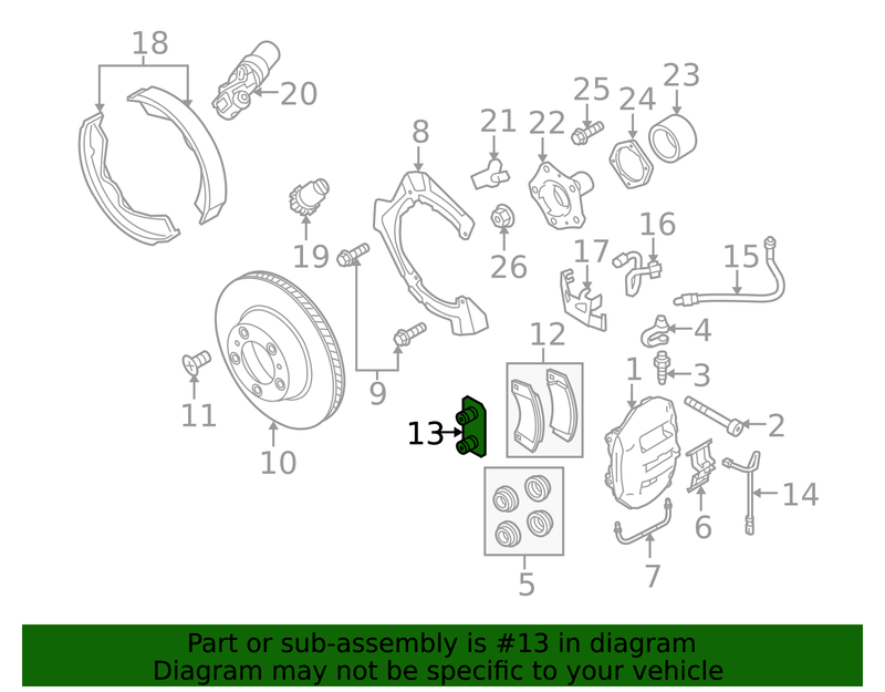 Genuine Porsche parts diagram
