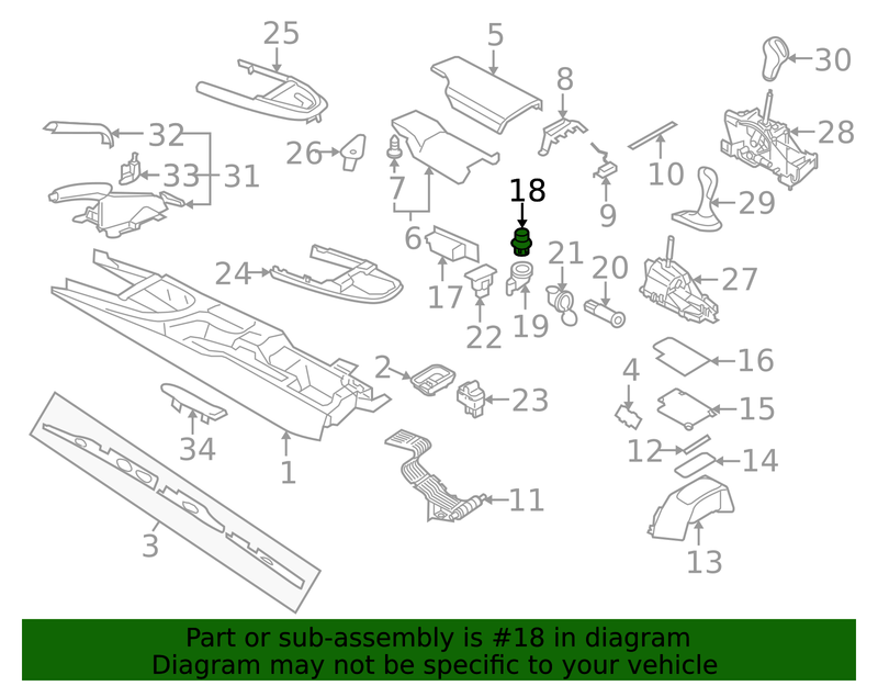 Genuine Porsche parts diagram