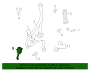 Genuine Porsche parts diagram