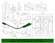 Genuine Porsche parts diagram