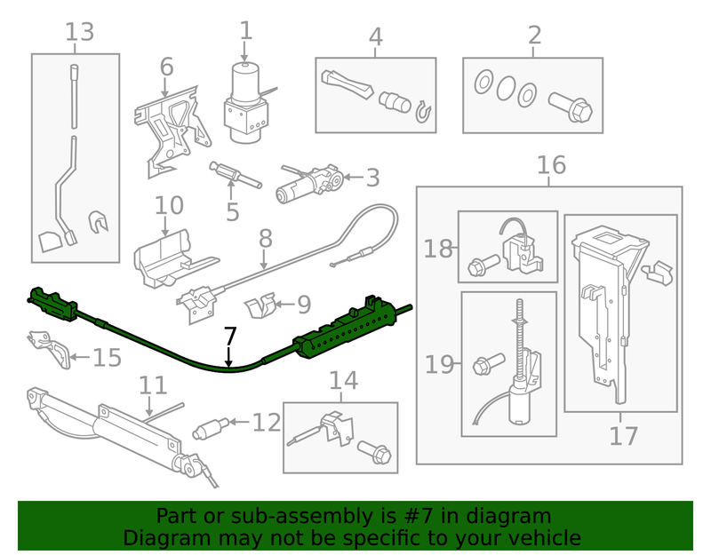 Genuine Porsche parts diagram