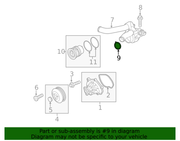Genuine Porsche parts diagram