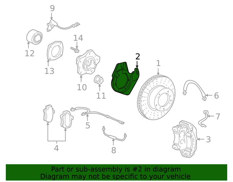Genuine Porsche parts diagram