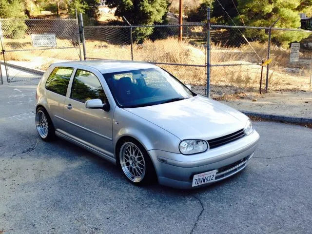 Silver Euromotiv 2002 VW GTI 337, front three-quarter view