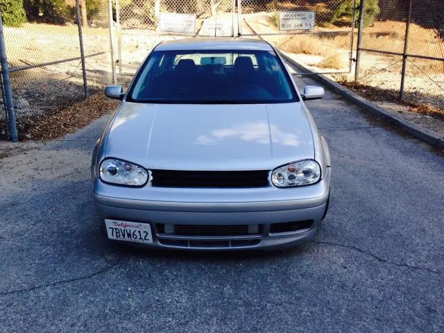 Silver 2002 VW GTI 337, front view