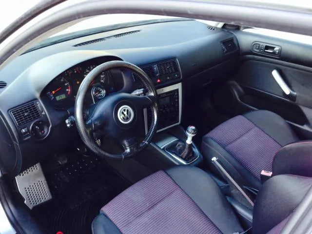 2002 VW GTI 337 dashboard, steering wheel, and manual shifter
